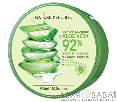 Гель для лица и тела NATURE REPUBLIC с алоэ Soothing & Moisture Aloe Vera 92%